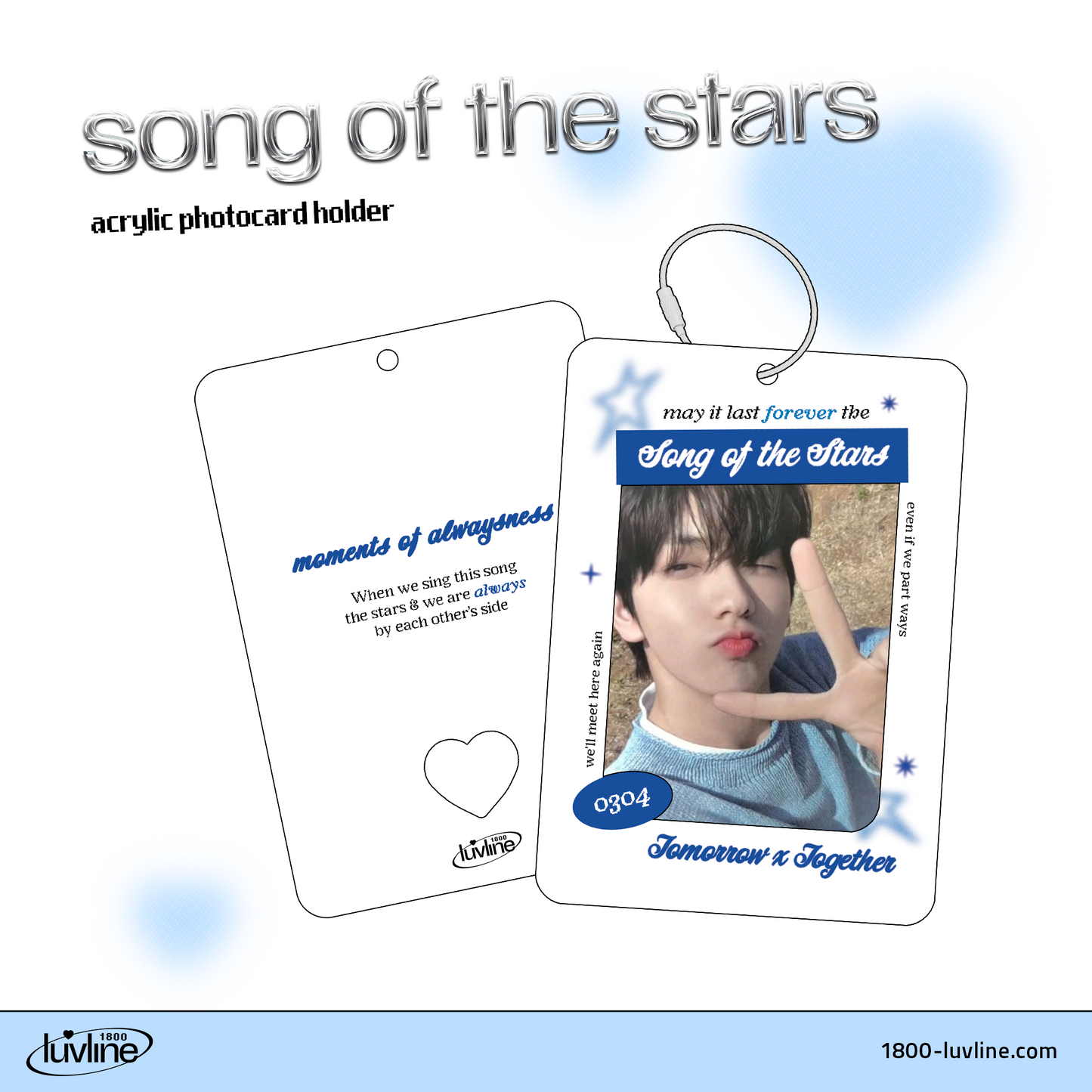 TXT ♡ Acrylic Photocard Holder | Song of the Stars