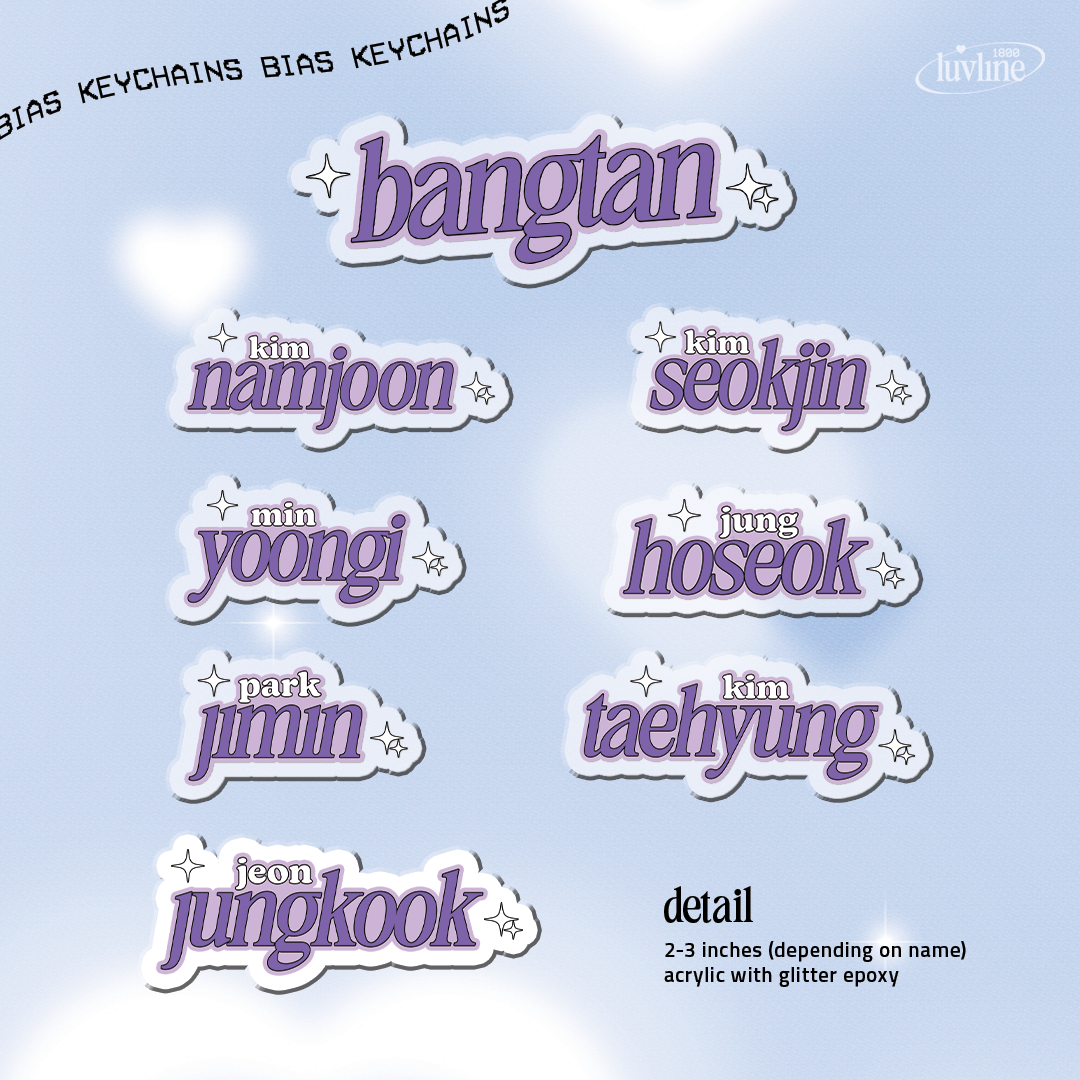 [PRE-ORDER] BTS Stay ♡ Bias Keychains